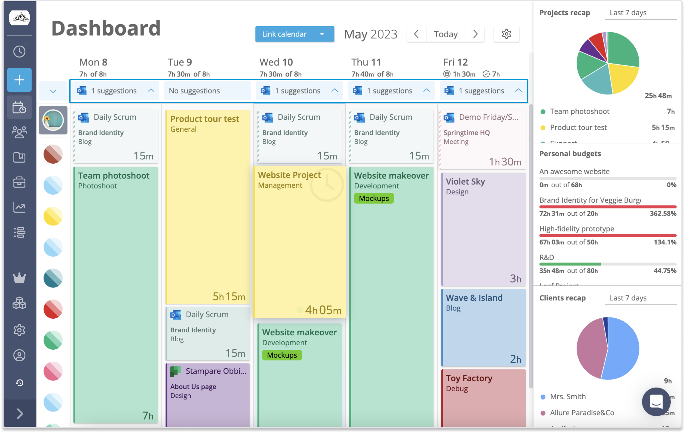 Time tracking for Outlook Calendar by Timeneye